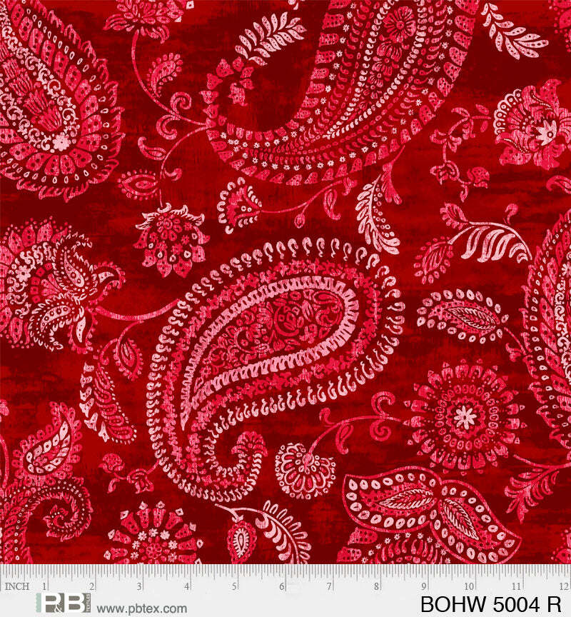 Red Bohemia 3-Yard Precut 108" Backing