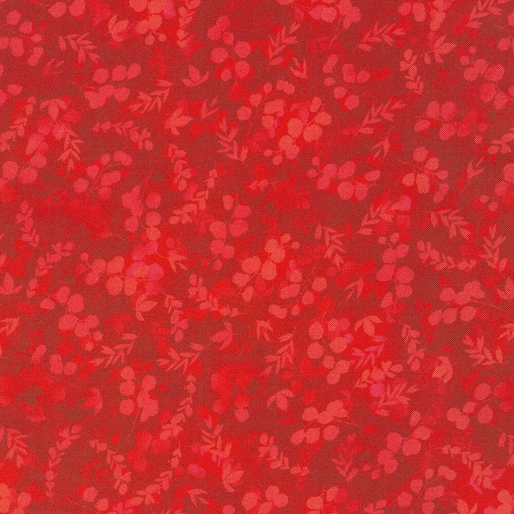 Cardinal Leaves 3-Yard Precut 108" Backing