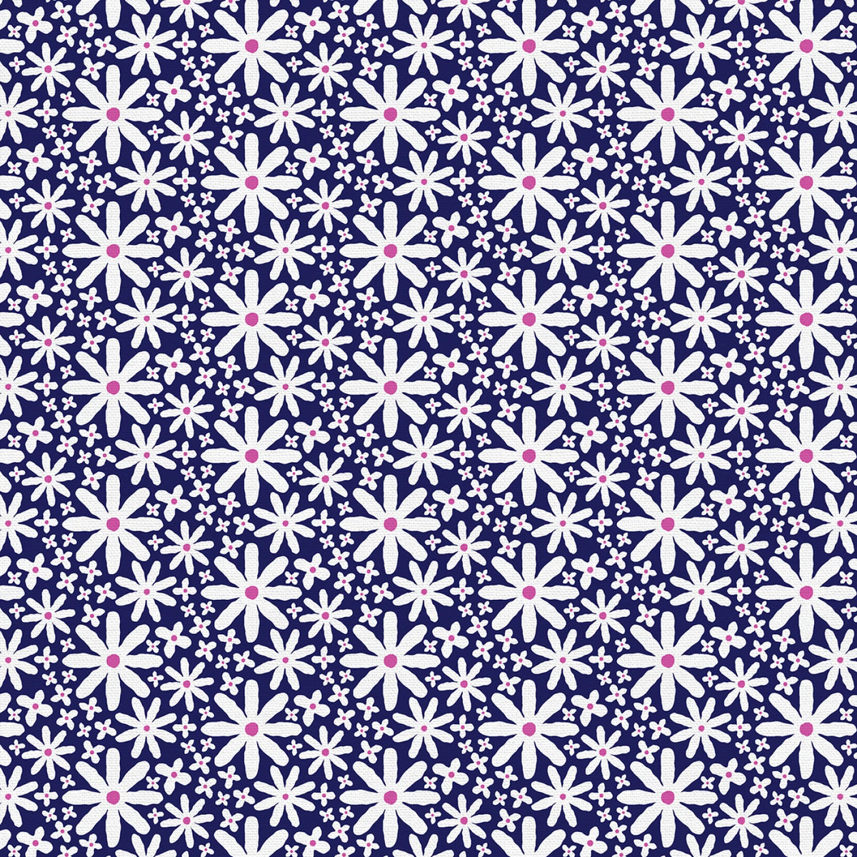 Daisy Toss Dark Purple 3-Yard Precut 118" Backing