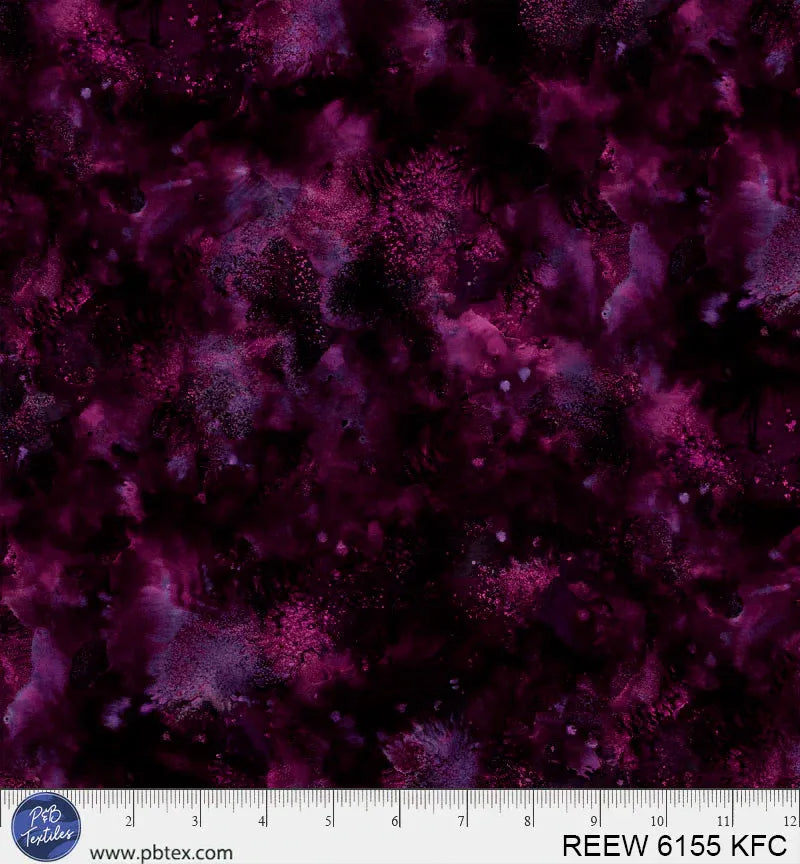 Fuchsia Reef Underwater Texture 3-Yard Precut 108" Backing