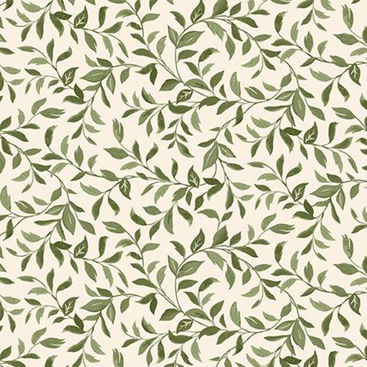 Dahlia Dreams Cream Sage 3-Yard Precut 108" Backing