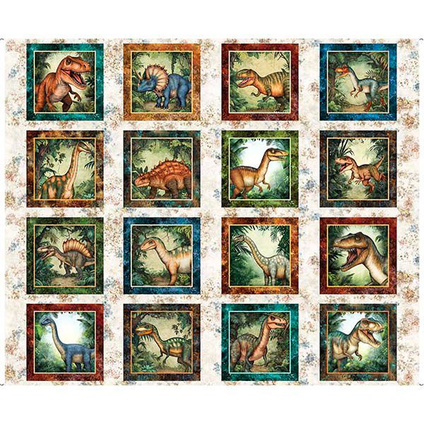 Dinosaur Picture Patches Panel Sand