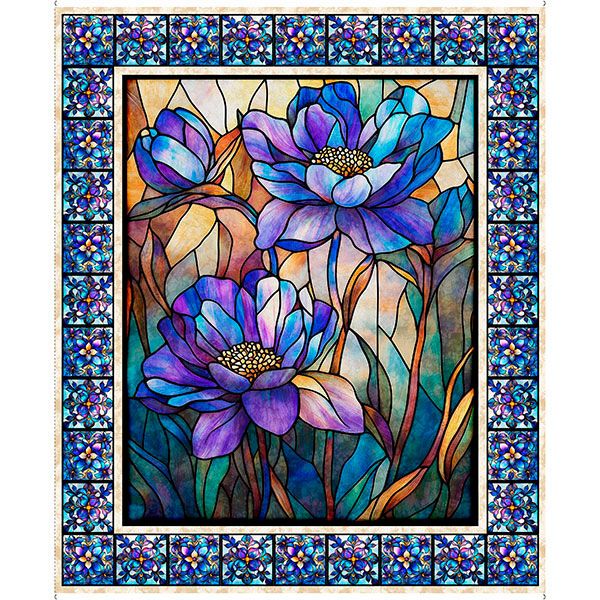 Mosaic Blooms Panel