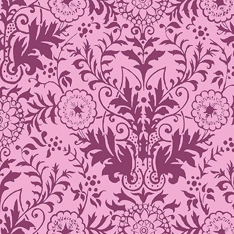 Damask Plum 3-Yard Precut 118" Backing