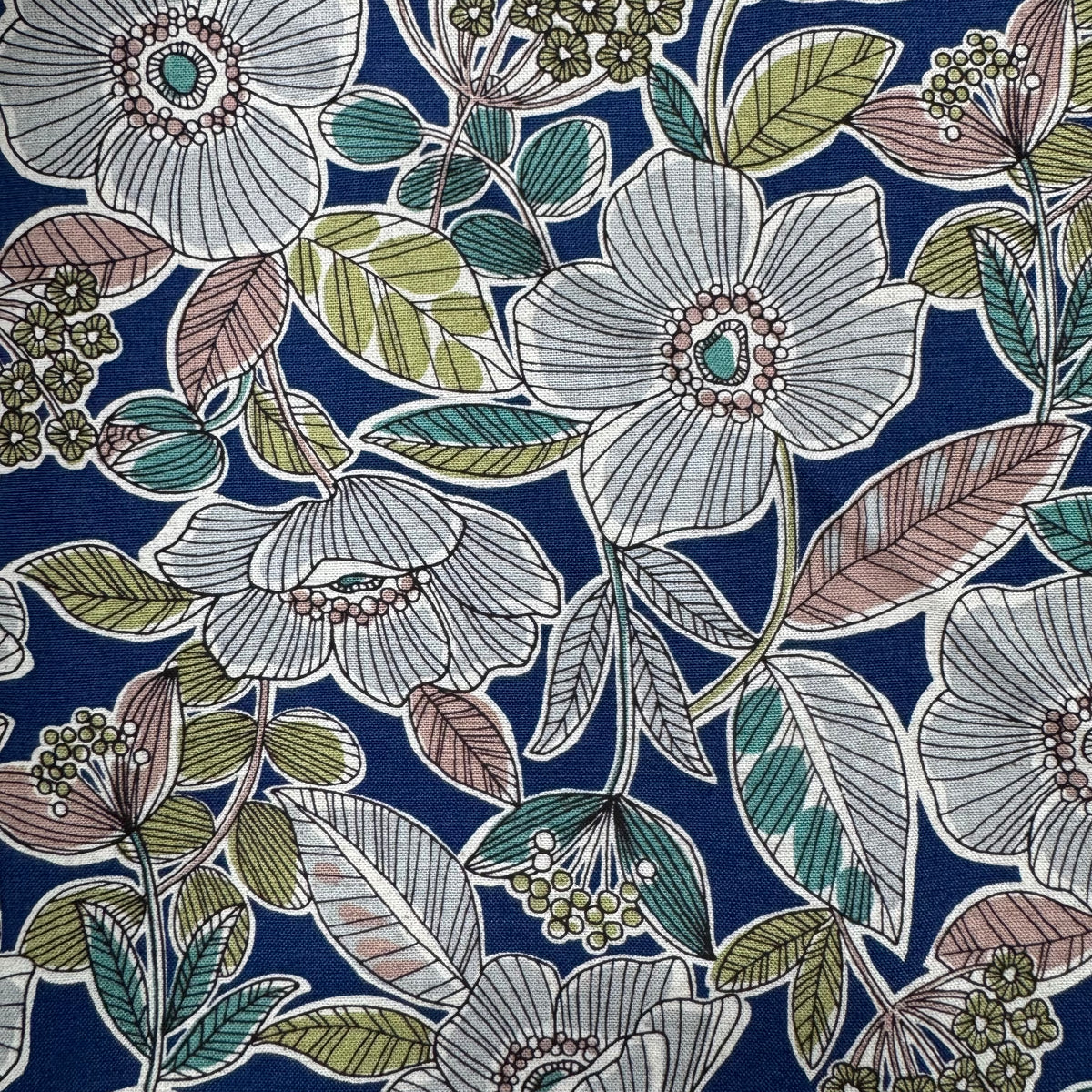 Asano Ink + Water Color Floral Blue