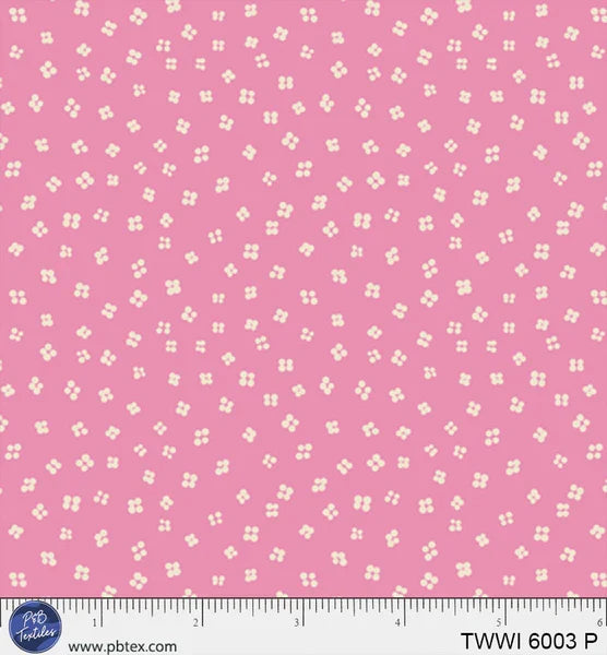 Things with Wings Pink Ditzy Dot Floral