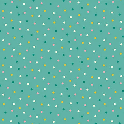 Flora Fox Dot Turquoise