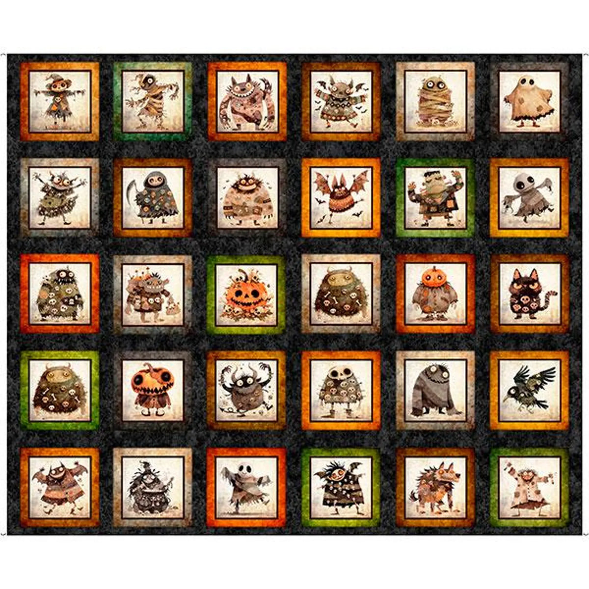 Halloween Monster Picture Patches Panel