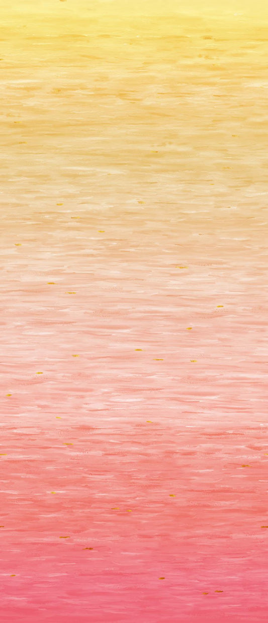 Peach Watercolor Ombre 3-Yard Precut 108" Backing
