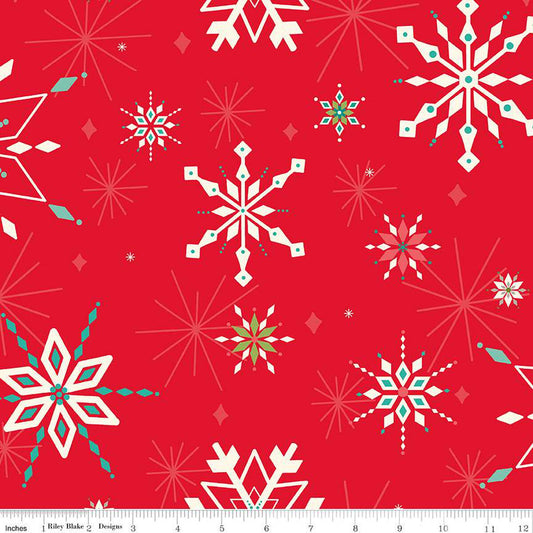 Red Winter Wonder 3-Yard Precut 108" Backing