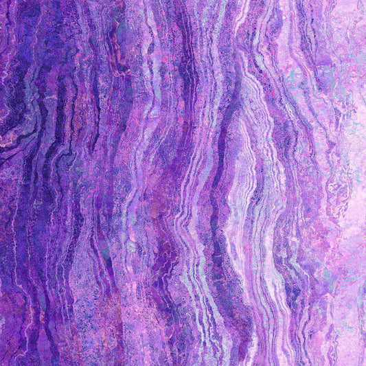 Purple Stonehenge Gradations Ombre 3-Yard Precut 108" Backing