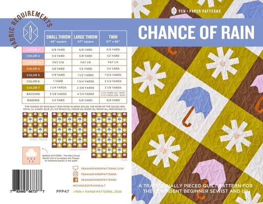 Chance of Rain Quilt Pattern
