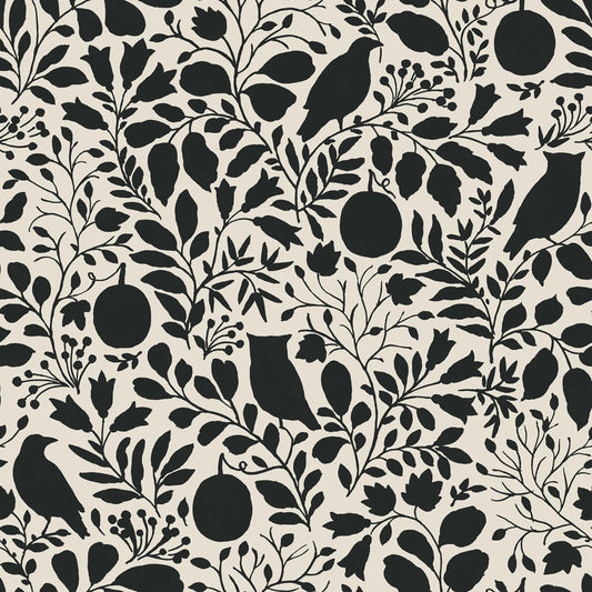 Trick or Treat Silhouette Cream 3-Yard Precut 108" Backing