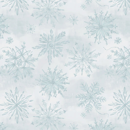 Winter Whisper Ice Snowfall 3-Yard Precut 108" Backing