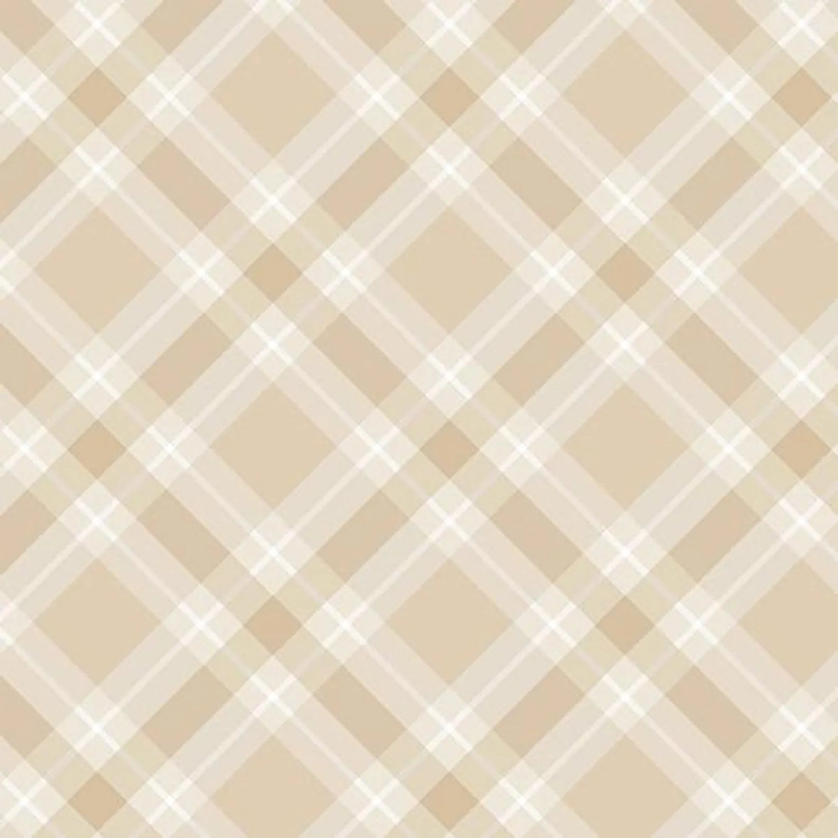 Plaid Ecru 3-Yard Precut 108" Backing