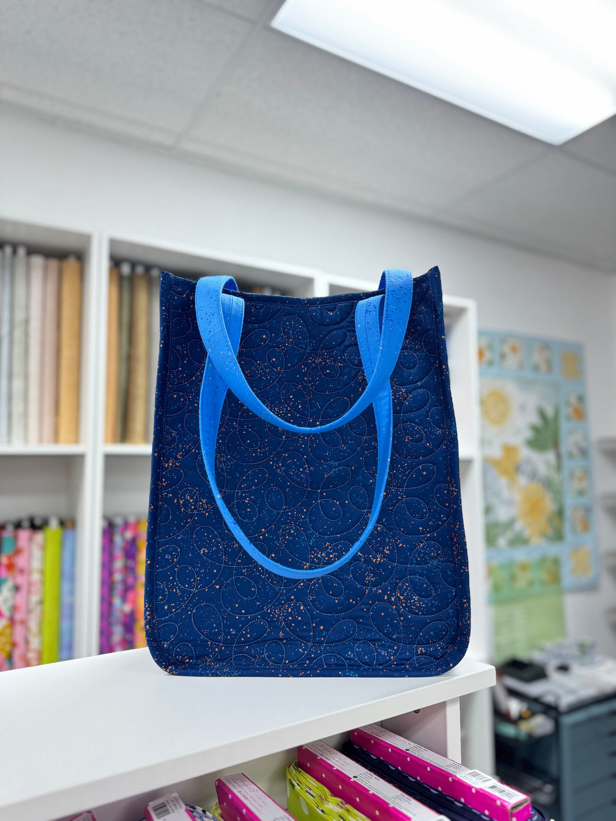 Large Everyday Quilted Tote Kit Bow
