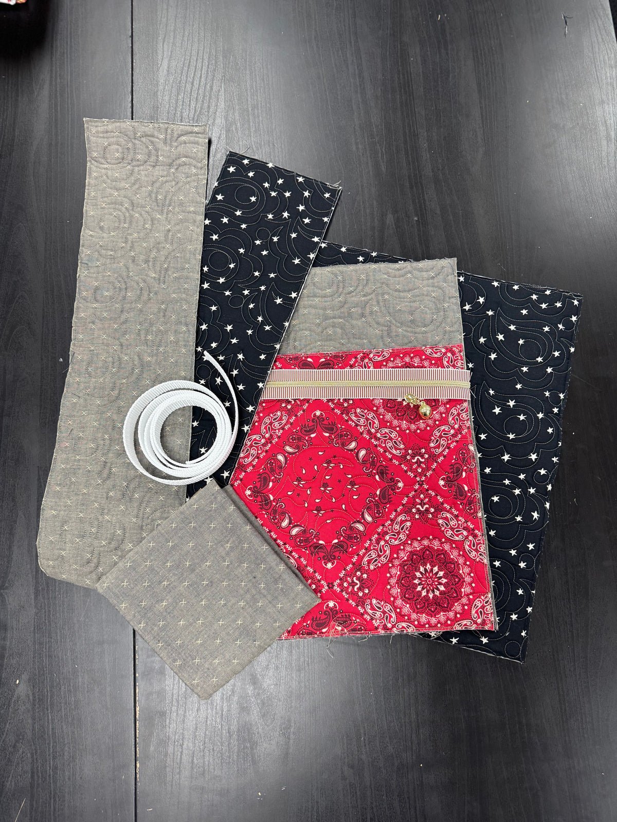 Large Everyday Quilted Tote Kit Bandana