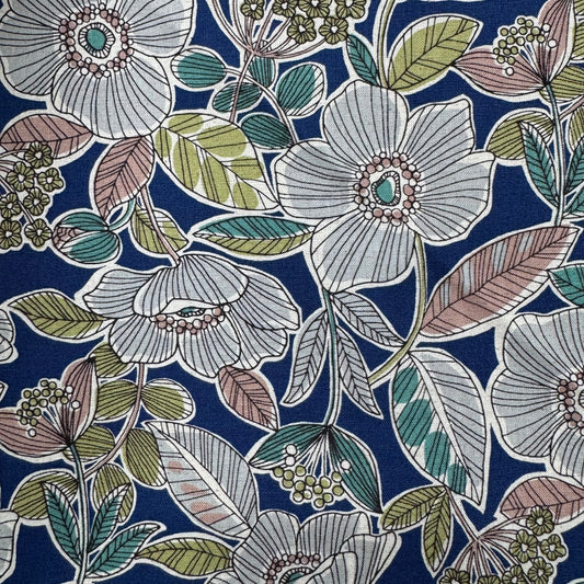 Asano Ink + Water Color Floral Blue