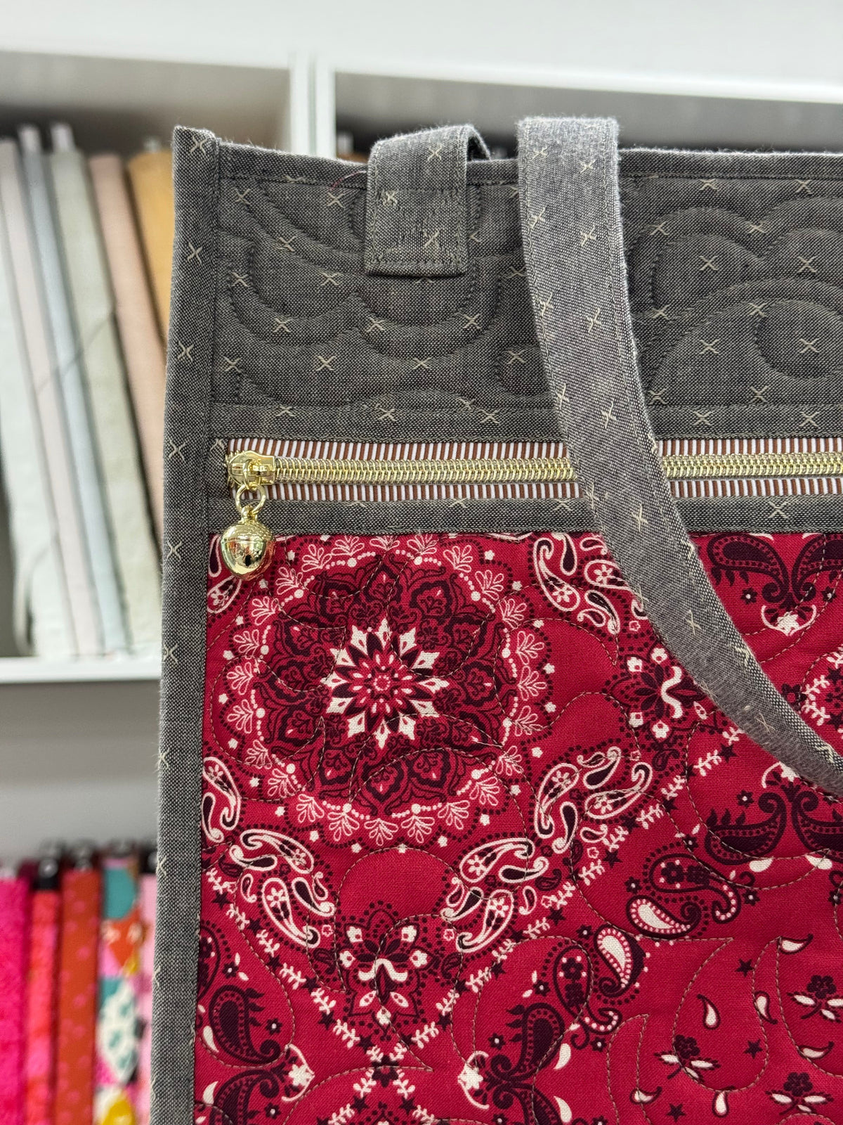 Large Everyday Quilted Tote Kit Bandana