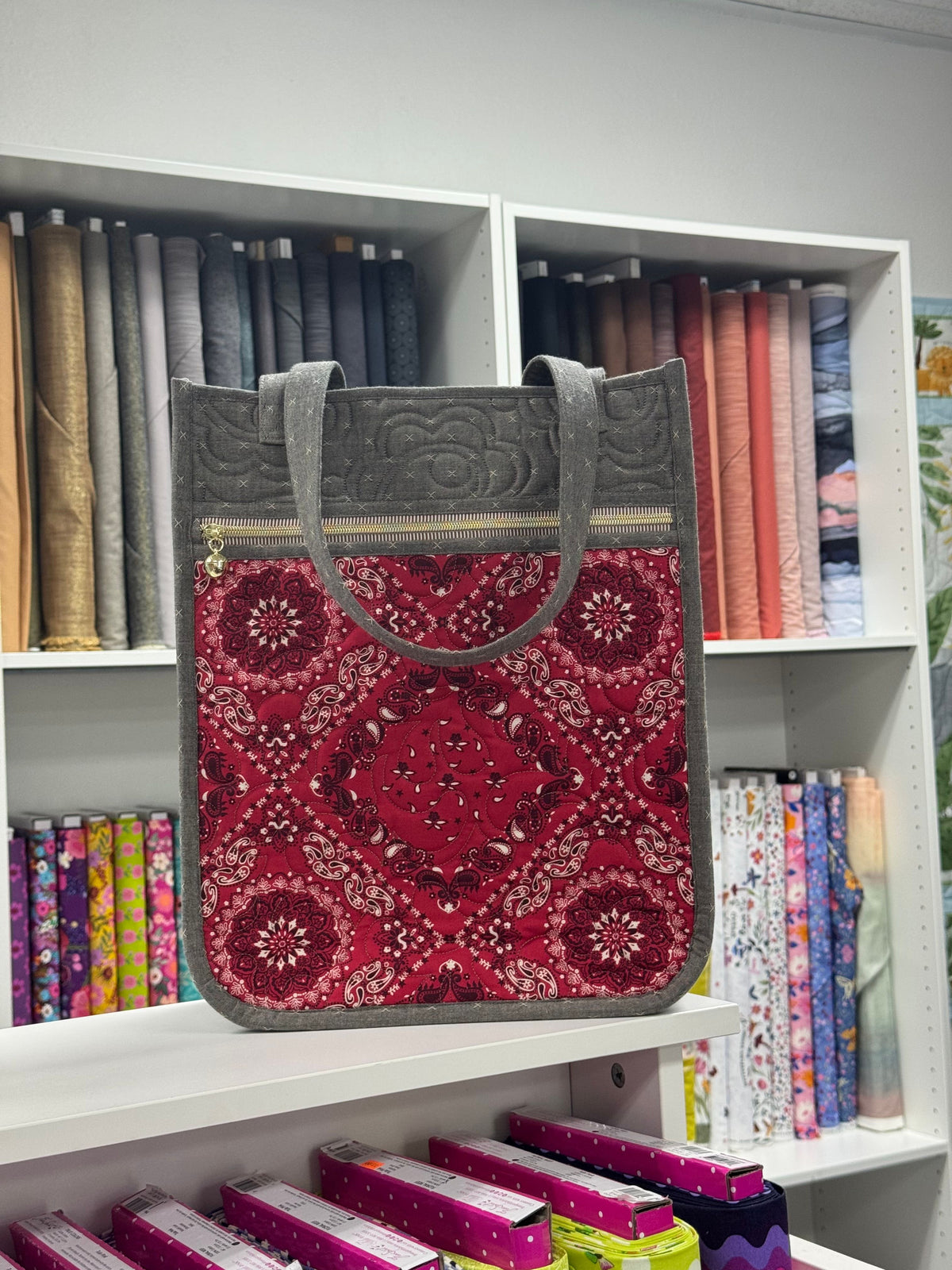 Large Everyday Quilted Tote Kit Bandana
