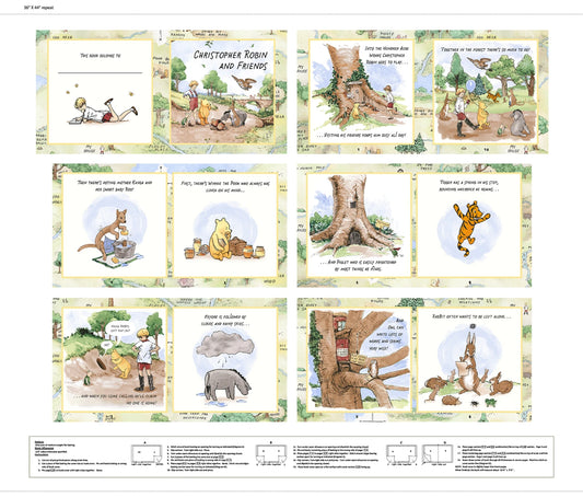 Classic Winnie Book Panel