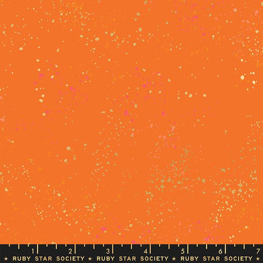 Metallic Burnt Orange Ruby Star Speckled 98M