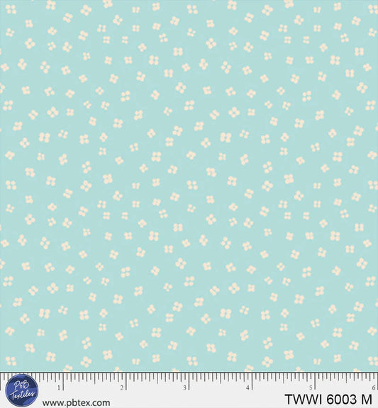 Things with Wings Blue Ditzy Dot Floral