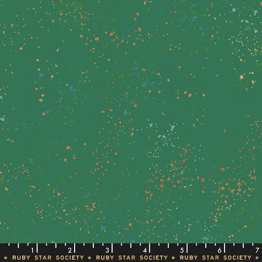 Metallic Emerald Green Ruby Star Speckled #74M