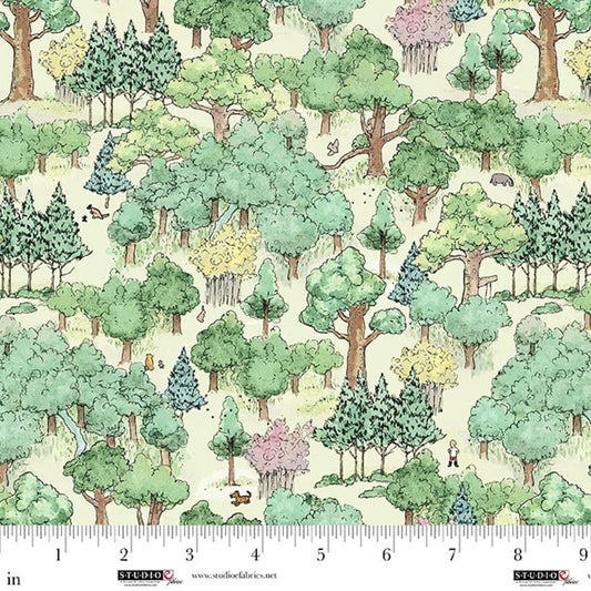 Classic Winnie The Pooh Green Forest