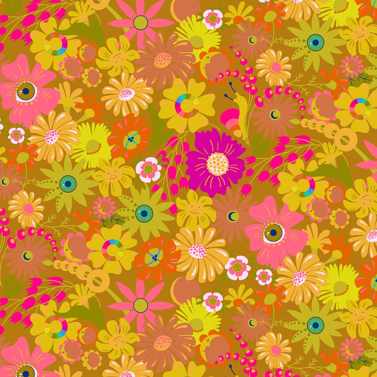 Redwood Open-Eyed Sun 3-Yard Precut 108" Backing