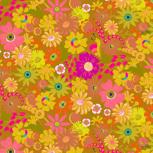Redwood Open-Eyed Sun 3-Yard Precut 108" Backing