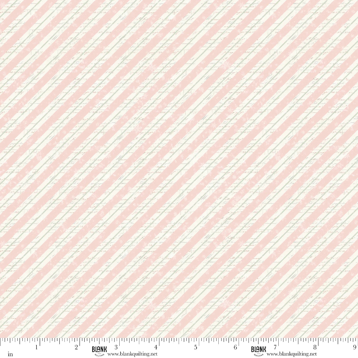 Christmas Magic Pink Bias Stripe