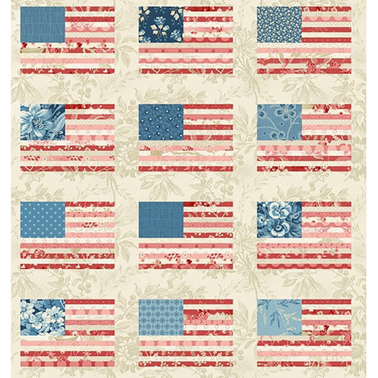 Stars & Stripes 3-Yard Precut 108" Backing