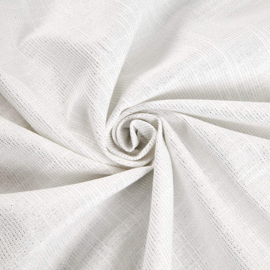 White Manchester Metallic Yarn Dye Cotton